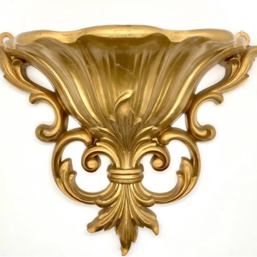 Wall Sconce interior decoration planter  in golden color one for $25